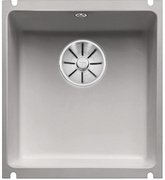Мойка Бланко SUBLINE 375-U керамика отводная арматура InFino® серый алюминий фото в Санкт-Петербурге Мойка Blanco SUBLINE 375-U керамика отводная арматура InFino® серый алюминий фото в Санкт-Петербурге