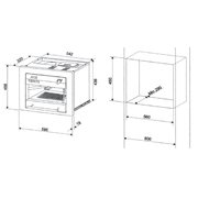 Встраиваемая кофемашина Ilve ES-645C Burgundy (ручки латунь) фото 2 в Санкт-Петербурге