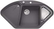 Мойка Blanco DELTA II-F SILGRANIT клапан-автомат InFino® темная скала фото в Санкт-Петербурге