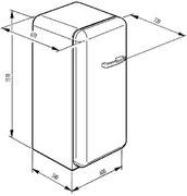 Холодильник Smeg FAB28LG1 фото 4 в Санкт-Петербурге