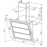 Вытяжка Faber Galaxy X/V BK A75 фото 3 в Санкт-Петербурге