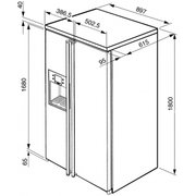 Холодильник Smeg SBS800P9 фото 4 в Санкт-Петербурге