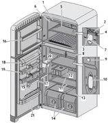 Холодильник Smeg FAB50BS фото 4 в Санкт-Петербурге