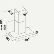 Вытяжка Falmec Stilo 90 white wall (NRS) фото 4 в Санкт-Петербурге