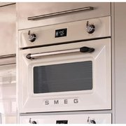 Компактный духовой шкаф с пароваркой Smeg SF4920VCP фото 2 в Санкт-Петербурге