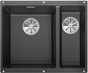 Мойка Blanco SUBLINE 340/160-F отводная арматура InFino® антрацит Мойка Blanco SUBLINE 340/160-F отводная арматура InFino® антрацит