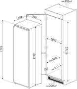 Встраиваемая морозильная камера Smeg S8F174NE фото 4 в Санкт-Петербурге