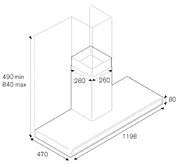 Вытяжка Bertazzoni KG120CONXA фото 4 в Санкт-Петербурге