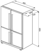 Холодильник SMEG FQ60XP фото 3 в Санкт-Петербурге