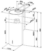 Вытяжка Faber CYLINDRA PLUS WH GLOSS A37 фото 4 в Санкт-Петербурге