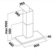 Вытяжка Falmec Luce 90 Glass White wall фото 2 в Санкт-Петербурге