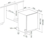 Встраиваемая посудомоечная машина Fulgor Milano FDW 8291.1 фото 4 в Санкт-Петербурге