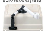 Мойка Blanco ETAGON 500-U PuraPlus глянцевая магнолия клапан-автомат InFino 525150 фото 3 в Санкт-Петербурге