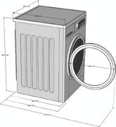 Стирально-сушильная машина Korting KWD 60DS12106 фото 3 в Санкт-Петербурге