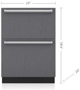 Встраиваемый морозильник SUB-ZERO ID24FI фото в Санкт-Петербурге