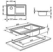 Мойка Смег LE861S фото 3 в Санкт-Петербурге Мойка Smeg LE861S фото 3 в Санкт-Петербурге