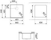 Мойка Смег VSTR40CUX фото 2 в Санкт-Петербурге Мойка Smeg VSTR40CUX фото 2 в Санкт-Петербурге