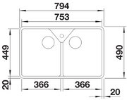 Мойка BLANCO VILLAE Double глянцевый белый фото 4 в Санкт-Петербурге Мойка BLANCO VILLAE Double глянцевый белый фото 4 в Санкт-Петербурге