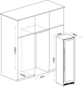 Винный шкаф Meyvel MV98-KST3 Узкий (Slim) фото 4 в Санкт-Петербурге