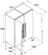 Холодильник Side-by-Side Liebherr SBS 7222 Comfort NoFrost фото 4 в Санкт-Петербурге
