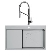 Omoikiri (мойка AKISAME 86 SIDE IN-R + смеситель MIKAWA 2 PLUS-SB BN)