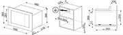 Встраиваемая микроволновая печь Smeg FMI320X2 фото 3 в Санкт-Петербурге