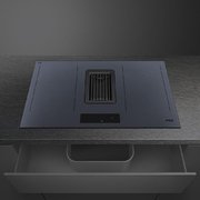 Индукционная варочная панель со встроенной вытяжкой Smeg HOBD182DG фото 3 в Санкт-Петербурге