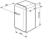 Мини-бар Smeg FAB5RO1 фото 3 в Санкт-Петербурге