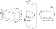 Встраиваемая микроволновая печь Smeg FMI320X2 фото 4 в Санкт-Петербурге