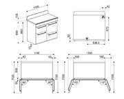 Варочный центр Smeg TR4110GR фото 4 в Санкт-Петербурге