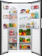 Отдельностоящий холодильник с инвертором Weissgauff WSBS 550 Built-in NoFrost Inverter Black фото 3 в Санкт-Петербурге