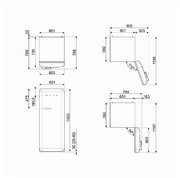 Холодильник Smeg FAB28LRD5 фото 3 в Санкт-Петербурге