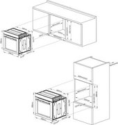 Духовой шкаф Korting OKB 9261 CPGN фото 2 в Санкт-Петербурге