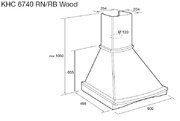Вытяжка Korting KHC 6740 RB Wood фото 2 в Санкт-Петербурге