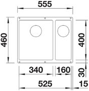 Мойка BLANCO SUBLINE 340/160-U Silgranit белый, чаша слева фото 2 в Санкт-Петербурге Мойка BLANCO SUBLINE 340/160-U Silgranit белый, чаша слева фото 2 в Санкт-Петербурге