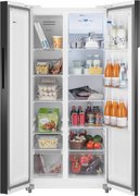 Отдельностоящий холодильник с инвертором Weissgauff WSBS 500 Inverter NoFrost White Glass фото 4 в Санкт-Петербурге