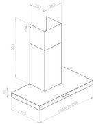 Вытяжка Pando P-823N/60 IX V.850 ECO SEC PLUS фото 3 в Санкт-Петербурге
