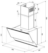 Вытяжка Krona IRIDA 900 white sensor фото 3 в Санкт-Петербурге