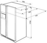 Холодильник Smeg SS55PNL3 фото 3 в Санкт-Петербурге