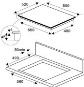 Варочная панель Bertazzoni P604IM2B2NE-20 фото 4 в Санкт-Петербурге