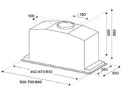 Встраиваемая вытяжка Bertazzoni KIN52MOD1XC фото 4 в Санкт-Петербурге