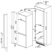 Холодильник Smeg C7280NEP фото 4 в Санкт-Петербурге