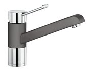 Смеситель Бланко Zenos chrome/Silgranit темная скала фото в Санкт-Петербурге Смеситель Blanco Zenos chrome/Silgranit темная скала фото в Санкт-Петербурге