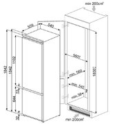 Холодильник Smeg C3180FP фото 2 в Санкт-Петербурге