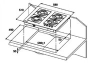 Газовая варочная панель Kuppersberg TS63 X фото 2 в Санкт-Петербурге