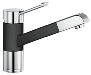 Смеситель Бланко Zenos-S chrome/Silgranit антрацит фото в Санкт-Петербурге Смеситель Blanco Zenos-S chrome/Silgranit антрацит фото в Санкт-Петербурге