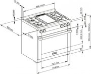 Комбинированная плита Miele HR 1936 G (серия Range Cooker) фото 3 в Санкт-Петербурге