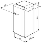 Морозильная камера Smeg CVB20RP1 фото 4 в Санкт-Петербурге