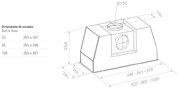 Встраиваемая вытяжка Pando PRO/85 INOX V.1050 SEC PLUS фото 2 в Санкт-Петербурге