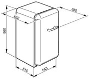 Холодильник Smeg FAB10LNE фото 4 в Санкт-Петербурге